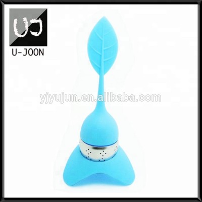 LFGB Quality Leap Shape Silicone Tea Strainer,Tea Strainer,Tea Tool  UJ-TI018