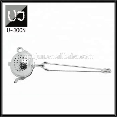 Food Grade Tea Pot Shape Stainless Steel Tea Strainer with Long Handle,Tea Infuser,Tea Tool  UJ-TI015